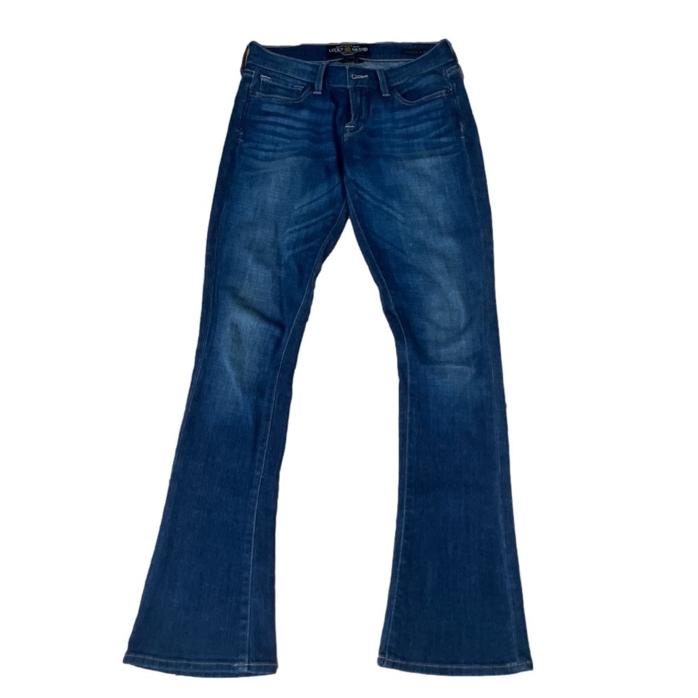 LUCKY BRAND Blue jeans of America made in 🇺🇸 baby bootcut size 0/25 - Picture 2 of 6